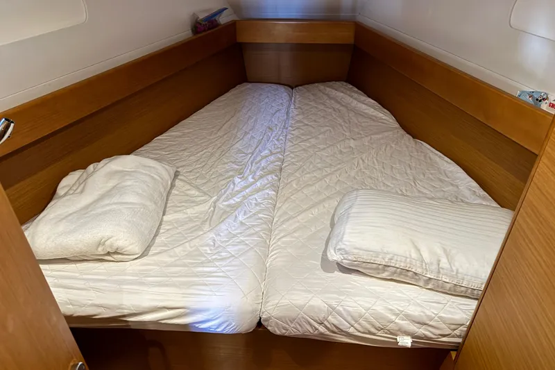 Slide: The Image of Cozy cabin bed in 2020 Jeanneau Sun Odyssey 44 DS yacht. - 18