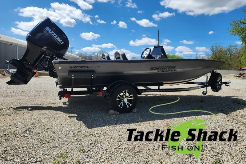 The Image of 2026 Smoker Craft Viper XR 175 Pro boat with Suzuki engine at Tackle Shack. - 0