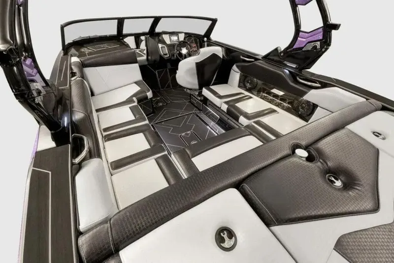 Slide: The Image of Manufacturer Provided Image: 2024 Supreme S220 boat interior with luxurious seating and modern design. - 4