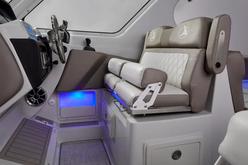 Slide: The Image of 2024 Finseeker by Crownline 280 DC helm seat with flip up bolster - 23