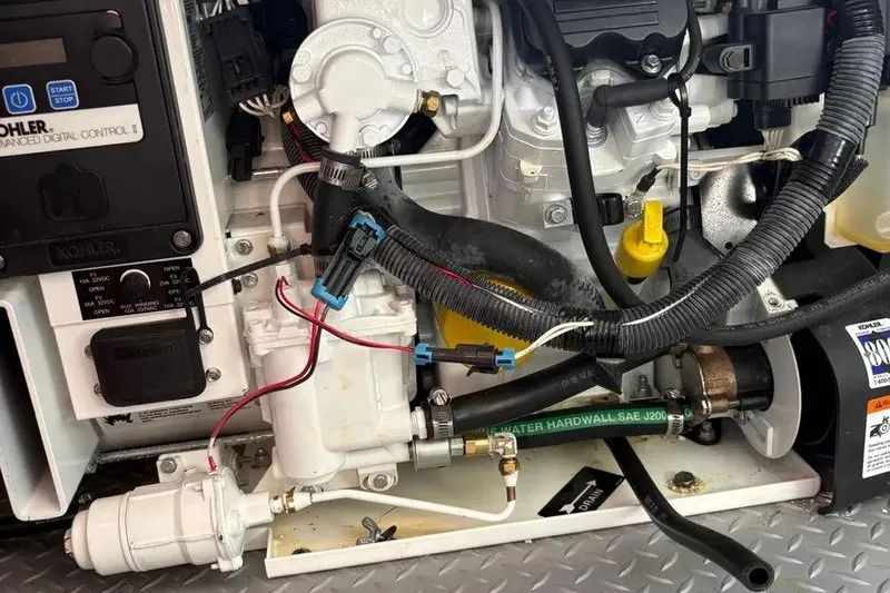 Slide: The Image of Engine compartment of a 2015 Formula 350 Crossover Bowrider with Kohler components. - 20