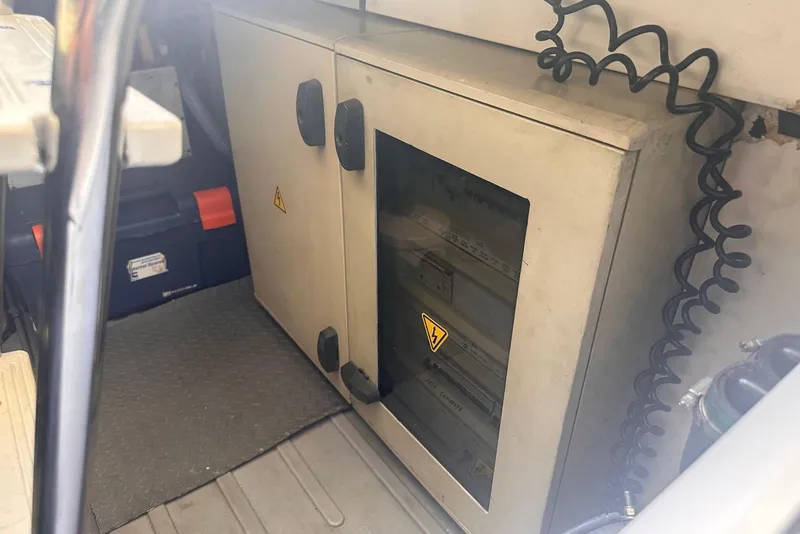 Slide: The Image of Electrical panel in the engine room of a 2007 Azimut 55E yacht. - 25
