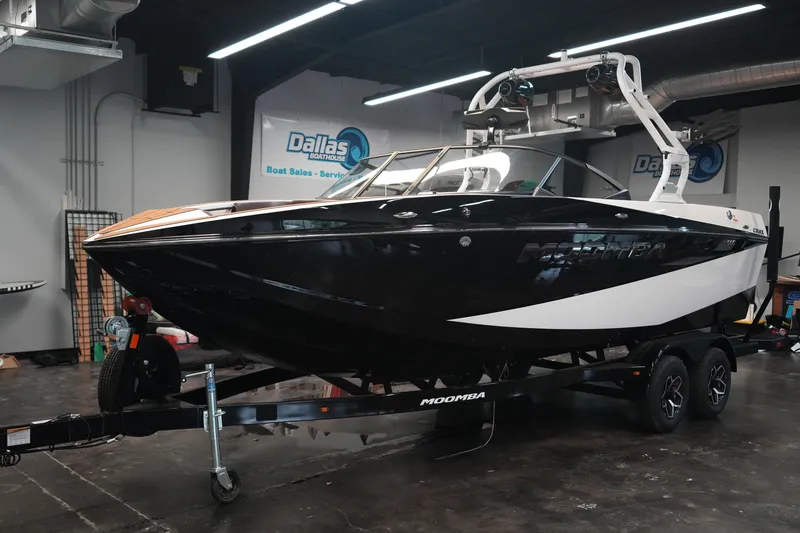 The Image of 2026 Moomba Craz boat in a showroom. - 1