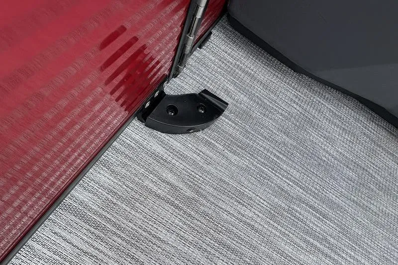 Slide: The Image of 2026 Bennington S Swingback 22 SSB interior detail with red panel and hinge. - 30