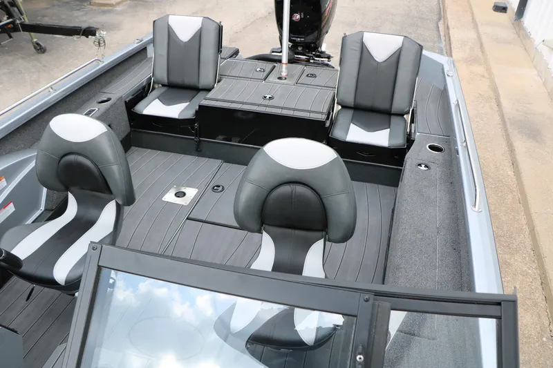 Slide: The Image of 2026 Vexus ADX 190 boat interior with sleek seating and modern design. - 32