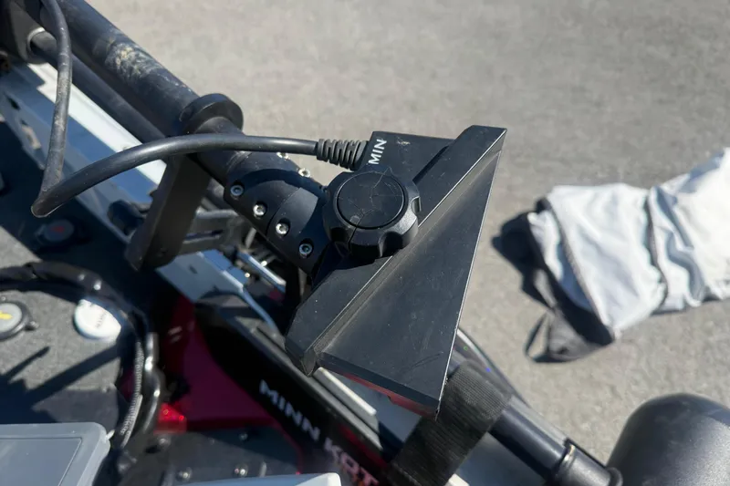 Slide: The Image of Close-up of a 2020 Skeeter FXR20 Limited boat's control panel with Minn Kota accessory. - 6