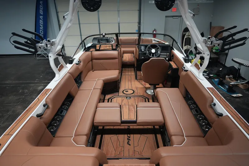 Slide: The Image of Interior of 2026 Moomba Tykon with luxurious seating and modern design. - 13