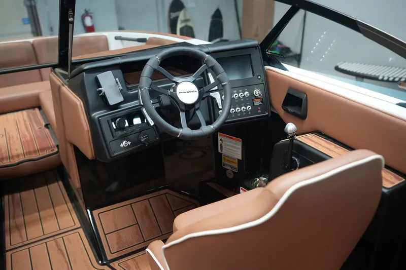 Slide: The Image of 2026 Moomba Tykon interior with modern dashboard design. - 18