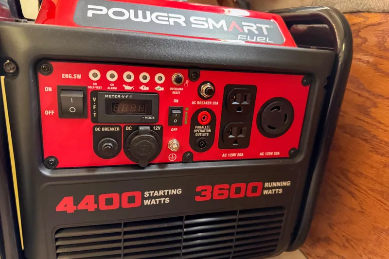 Slide: The Image of Engine room of a 1991 Silverton 41 Aft Cabin boat, showcasing mechanical components. - 41