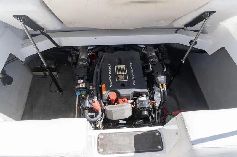 Slide: The Image of Engine compartment of a 2002 Cobalt 262 boat with Volvo Penta engine. - 18