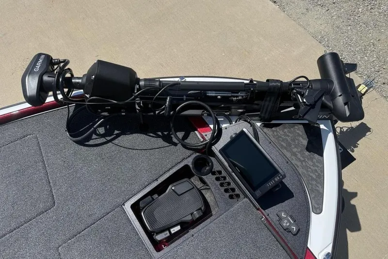 Slide: The Image of Fishing boat deck with Garmin equipment on 2026 Nitro Z20 XL Pro. - 8