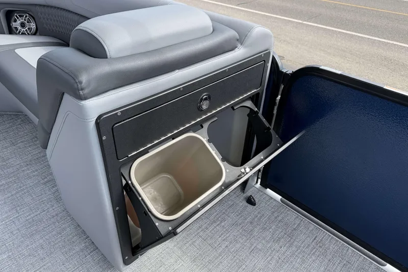 Slide: The Image of Interior of 2025 Premier 250 Solaris Upper Deck - CL with built-in storage compartment. - 16