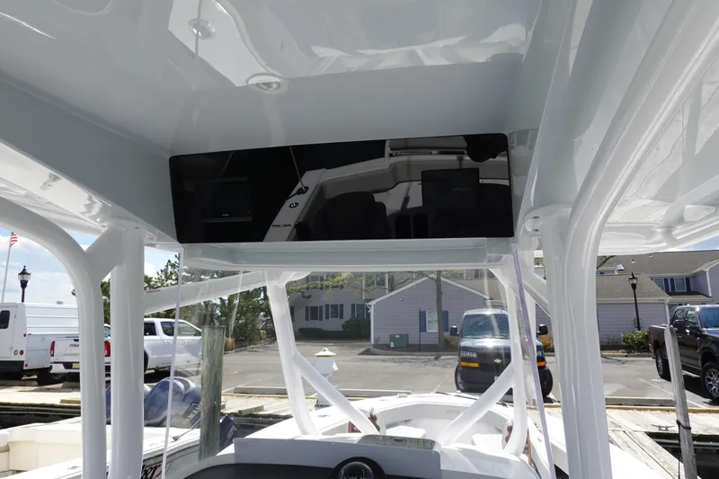Slide: The Image of 2026 Jupiter 32 FS boat console with sleek design and modern features. - 12