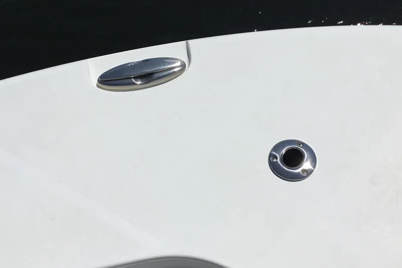 Slide: The Image of Close-up of 2024 Sea Hunt Gamefish 28 Coffin Box deck fittings. - 24