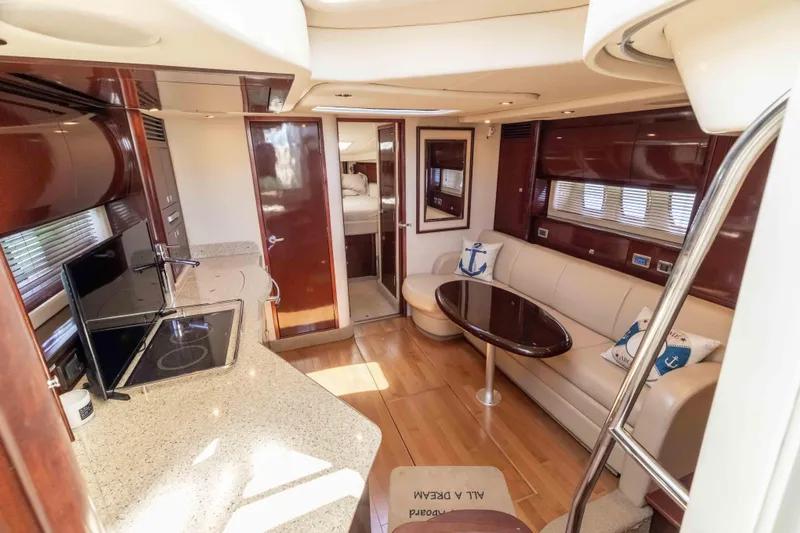 Slide: The Image of Luxurious interior of 2009 Sea Ray 40 Sundancer yacht with modern amenities. - 19