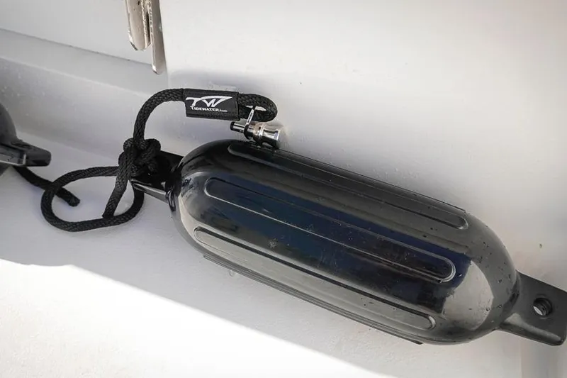 Slide: The Image of Black boat fender on 2026 Tidewater 3100 Carolina Bay. - 37