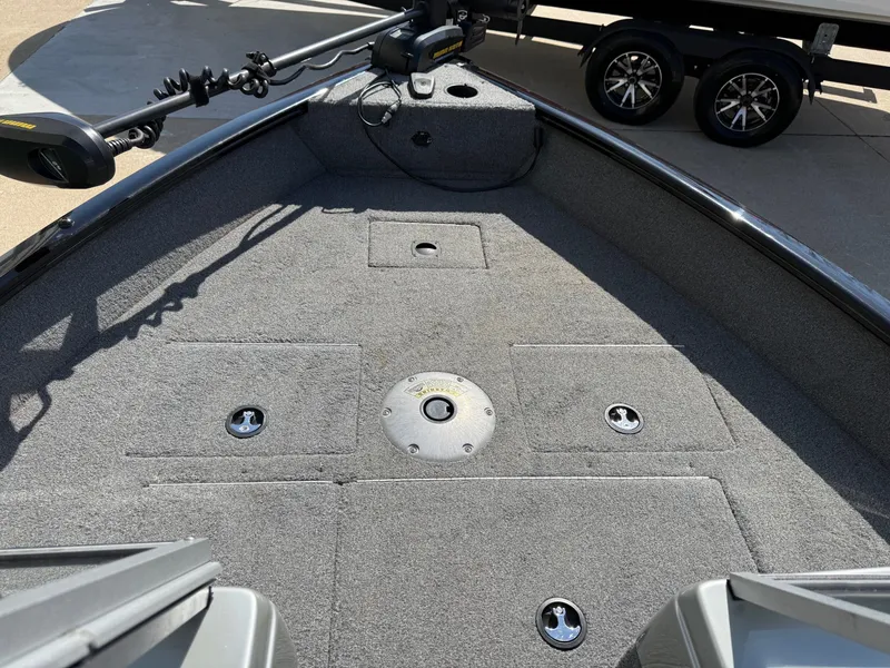 Slide: The Image of Interior view of a 2017 Tracker Pro Guide V-16 WT boat. - 10
