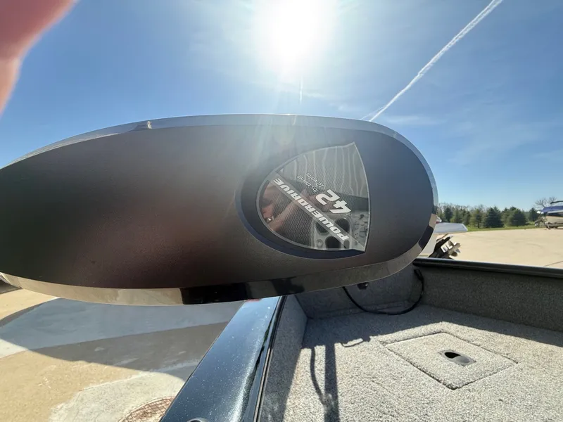 Slide: The Image of 2017 Tracker Pro Guide V-16 WT with PowerDrive motor under sunny sky. - 5