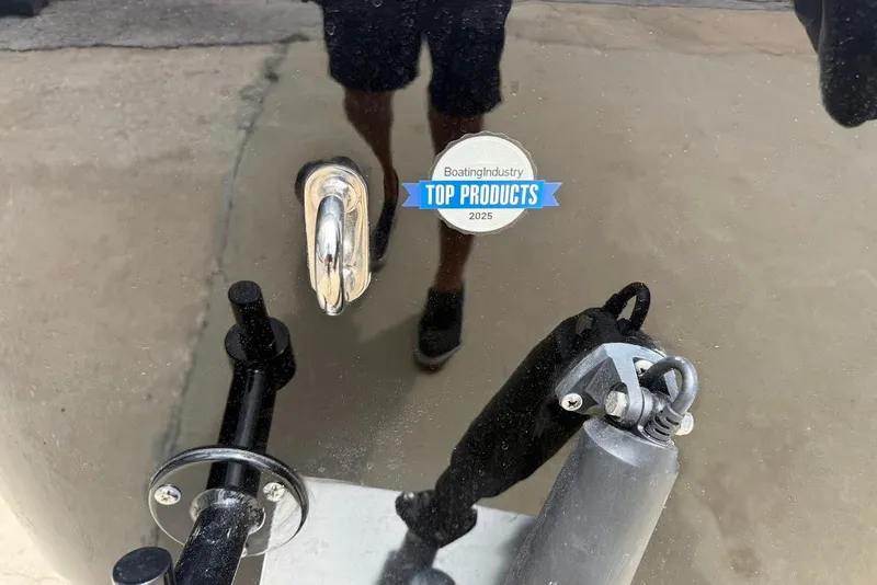 Slide: The Image of 2026 Sea Pro 225FLX Sandbar with Boating Industry Top Products 2025 award badge. - 5