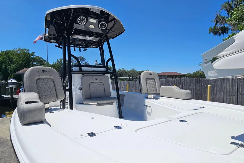 Slide: The Image of 2022 Sea Pro 228 Bay boat with sleek design and comfortable seating. - 33