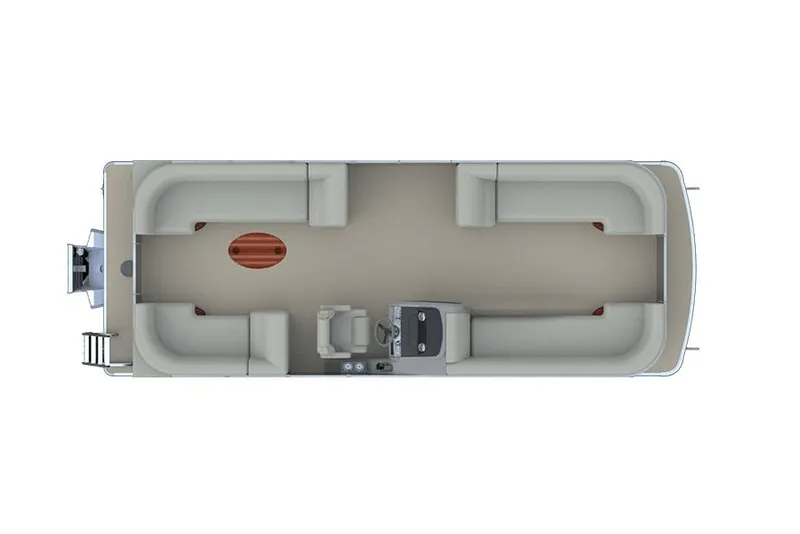 Slide: The Image of Manufacturer Provided Image: Top view of 2023 Godfrey Monaco 255 SB pontoon boat interior layout. - 20