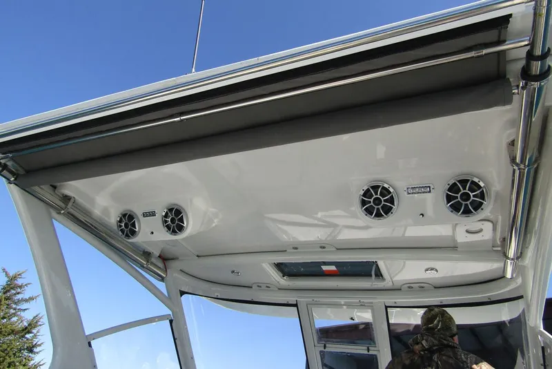 Slide: The Image of HARD TOP -MOONSTONE ALUMINUM FRAME W/FULL WINDSCREEN, CENTER DOOR, VENT, SIDE WINDOWS & ELECTRIC SUN SHADE - 2