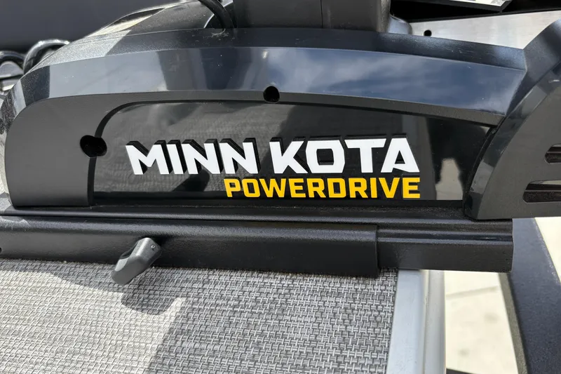 Slide: The Image of Minn Kota PowerDrive motor on 2026 Sun Tracker SportFish 22 DLX boat. - 37
