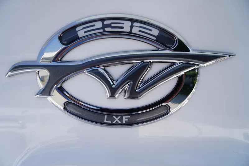 Slide: The Image of 2026 Tidewater 232 LXF logo emblem on a sleek white surface. - 4