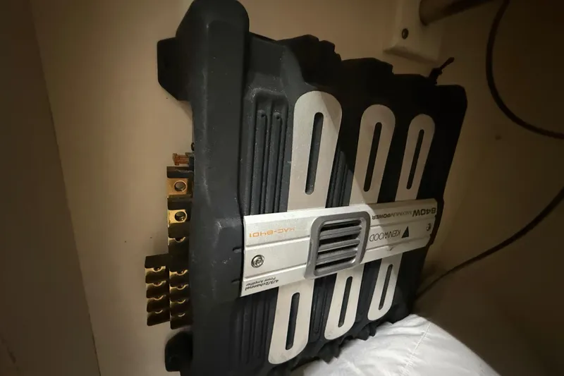 Slide: The Image of Kenwood amplifier installed in a 2005 Formula 330 Sun Sport boat. - 41