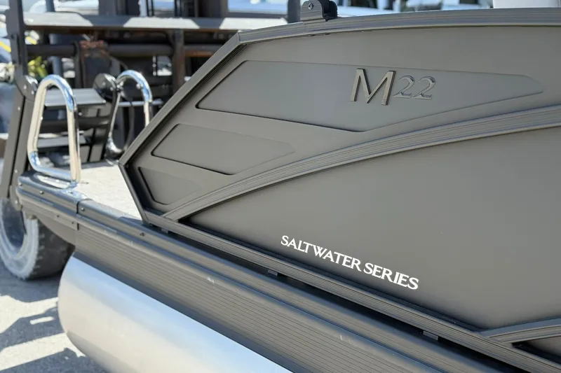 Slide: The Image of 2026 Bennington 22 M Swingback Saltwater Series pontoon boat detail. - 3