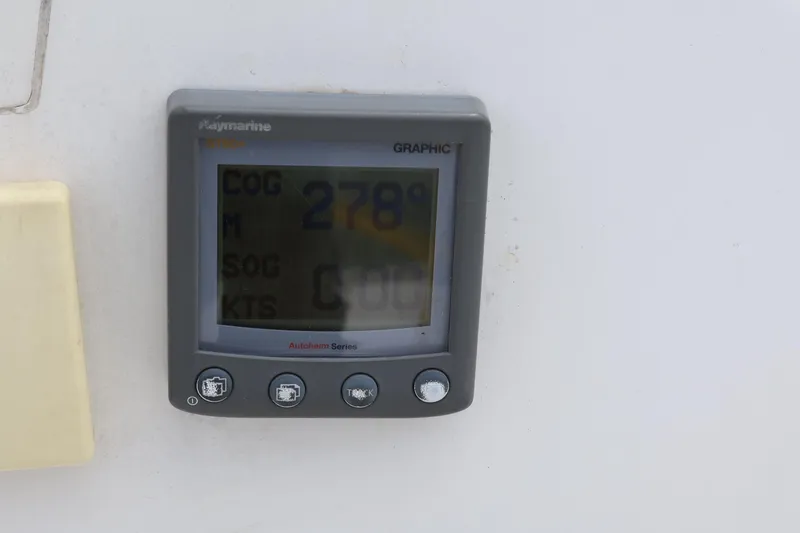 Slide: The Image of Digital marine display showing course over ground, speed, and navigation data. - 15