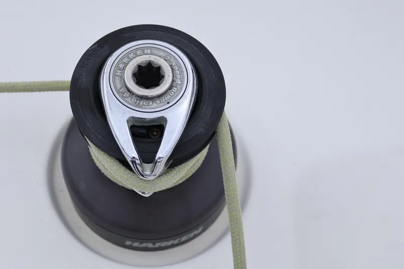 Slide: The Image of Sailing winch with rope, Harken 2-speed, Sydney 38, 2000 model. - 19