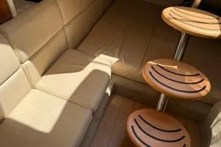Slide: The Image of 2015 Formula 350 Crossover Bowrider interior cabin view with seating. - 29