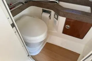 Slide: The Image of Close-up of Mercury Marine logo on a 2015 Formula 350 Crossover Bowrider. - 33