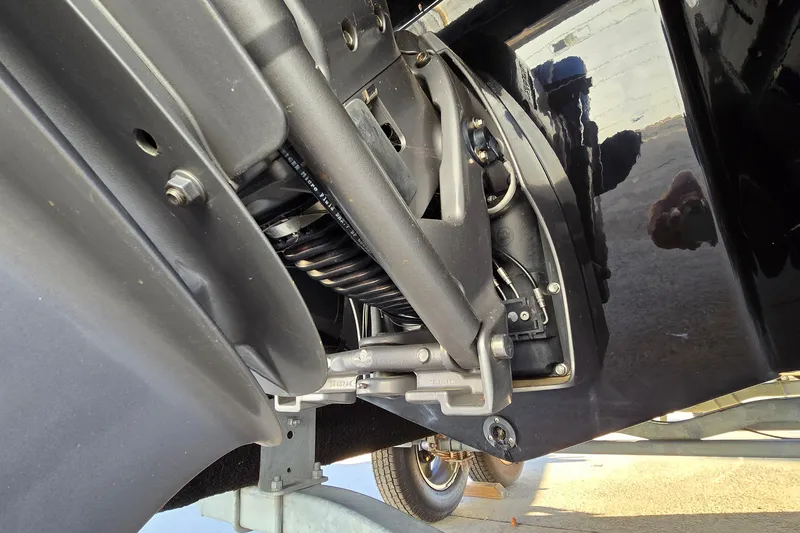 Slide: The Image of Close-up of 2019 Regal 2000 ES Bowrider boat's mechanical components. - 16