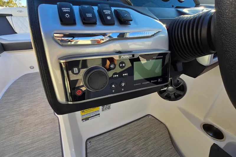 Slide: The Image of Control panel of 2019 Regal 2000 ES Bowrider with Fusion audio system. - 45