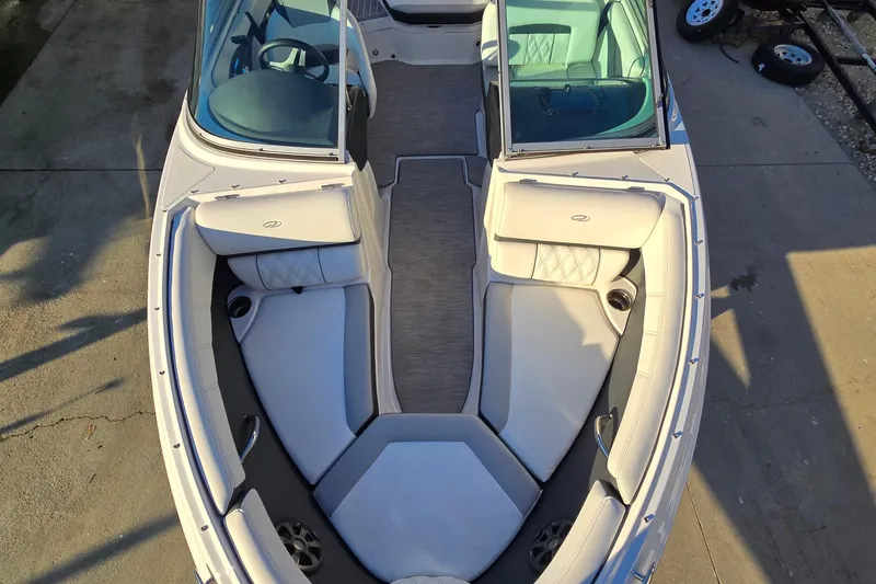Slide: The Image of 2019 Regal 2000 ES Bowrider boat interior with spacious seating and modern design. - 53