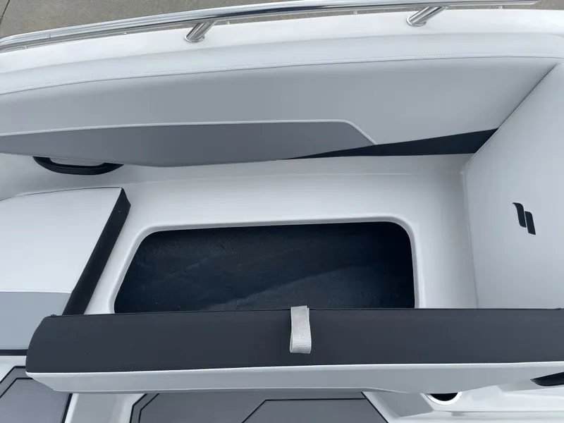 Slide: The Image of Interior of 2026 Starcraft SV 18 OB with gray upholstery. - 13