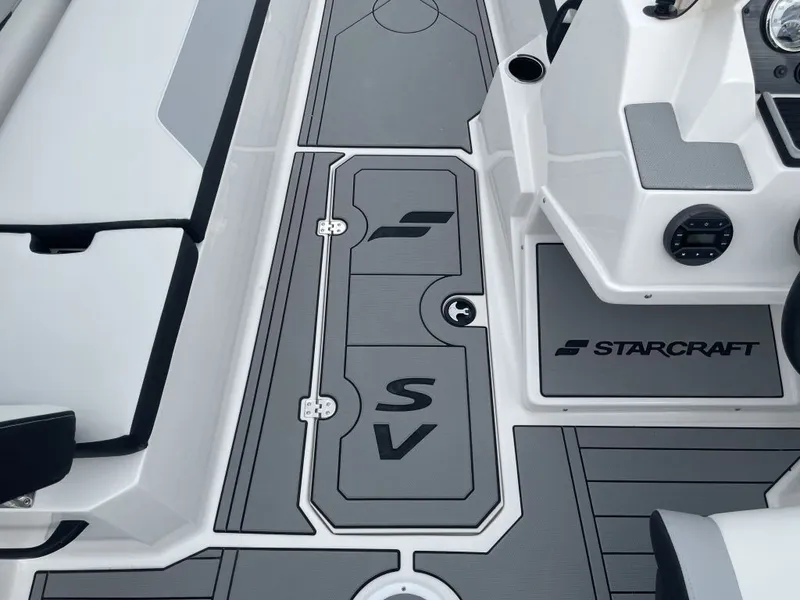 Slide: The Image of Interior of Starcraft SV 18 OB boat, model 2026. - 18