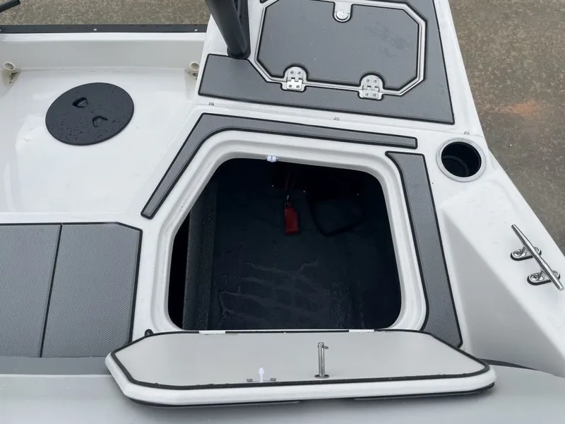 Slide: The Image of Storage compartment in Starcraft SV 18 OB boat, model 2026. - 19