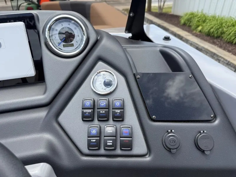 Slide: The Image of Dashboard of 2026 Sylvan L-3 LZ DH with controls and gauges. - 18