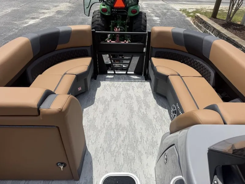 Slide: The Image of Interior of 2026 Sylvan L-3 LZ DH with luxurious seating. - 7