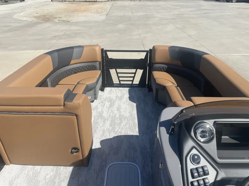Slide: The Image of Interior of 2026 Sylvan L-3 LZ DH with luxurious seating. - 10