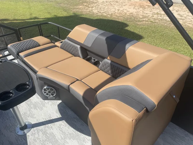 Slide: The Image of Luxurious seating in Sylvan L-3 LZ DH 2026 pontoon boat. - 13