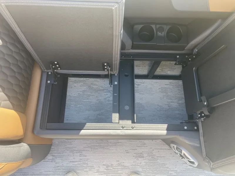 Slide: The Image of Interior of 2026 Sylvan L-3 LZ DH with storage and cup holders. - 20