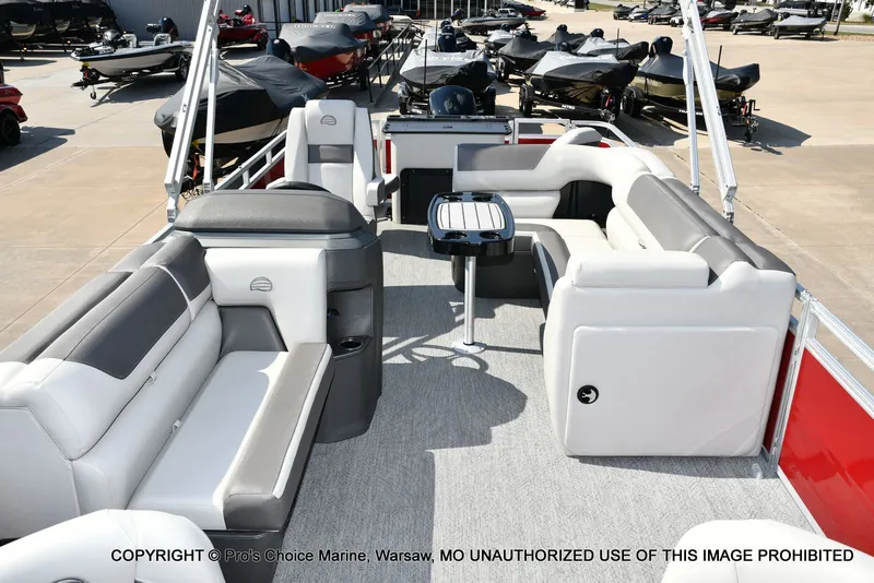 Slide: The Image of Sun Tracker FISHIN' BARGE 22 DLX w/150HP Mercury 4 Stroke 2026 - 8