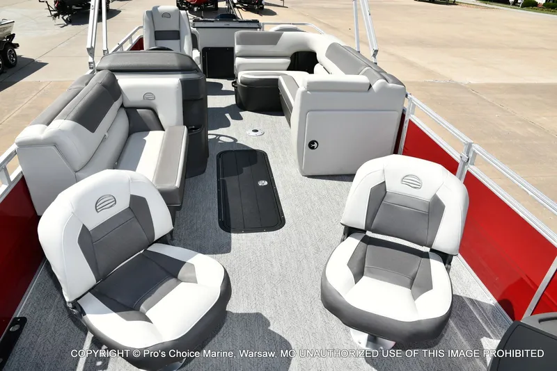 Slide: The Image of Sun Tracker Fishin' Barge 22 XP3 Tri-Toon w/200HP 2026 - 26