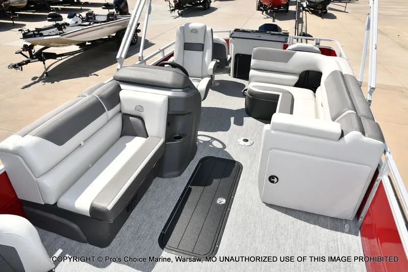 Slide: The Image of Sun Tracker Fishin' Barge 22 XP3 Tri-Toon w/200HP 2026 - 37