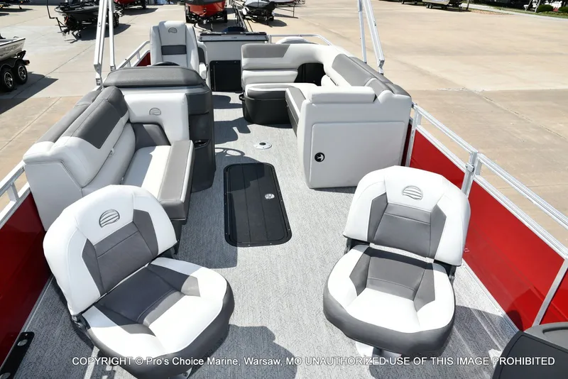 Slide: The Image of Sun Tracker Fishin' Barge 22 XP3 Tri-Toon w/200HP 2026 - 5