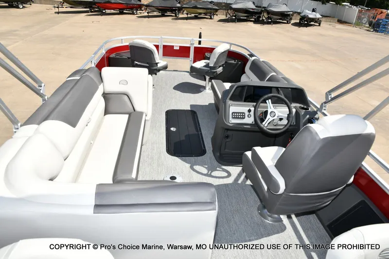 Slide: The Image of Sun Tracker Fishin' Barge 22 XP3 Tri-Toon w/200HP 2026 - 62